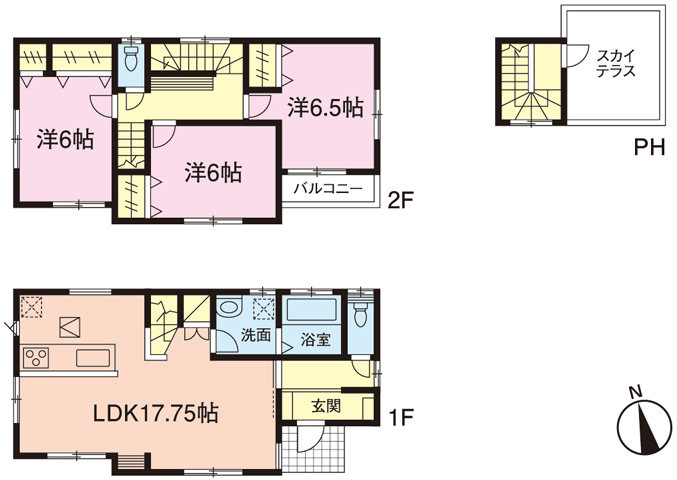 1号棟間取図